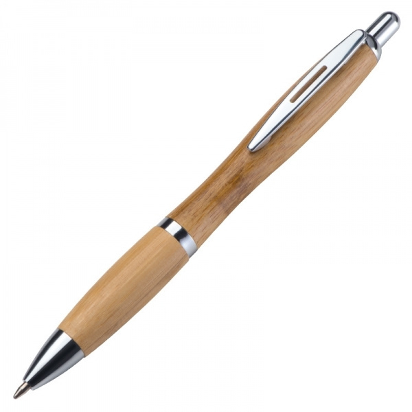 Logo trade business gifts image of: Wooden ballpen BRENTWOOD