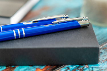 Logo trade promotional products picture of: Metal writing set CLAREMONT