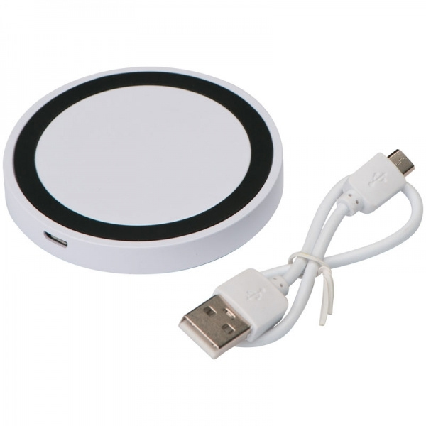 Logo trade promotional item photo of: Induction charger KARTHAGO