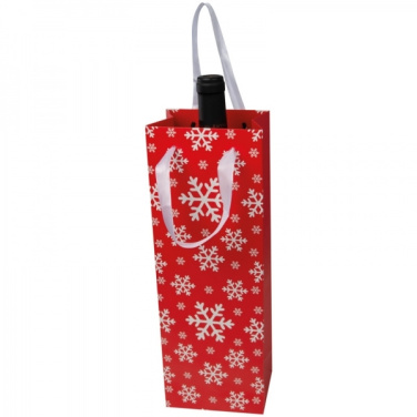 Logo trade advertising products image of: Wine bag in Christmas design LAPLAND