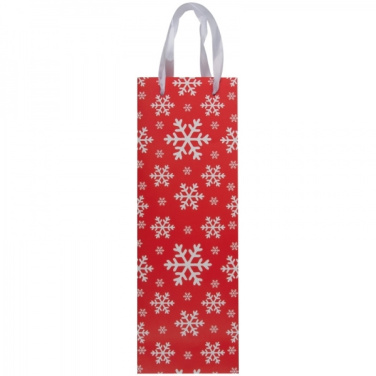 Logo trade business gift photo of: Wine bag in Christmas design LAPLAND