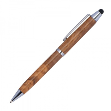 Logotrade corporate gift image of: Wooden ballpen with touch function ERFURT