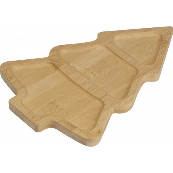 Logo trade promotional items picture of: Bamboo snack tray LOUISVILLE