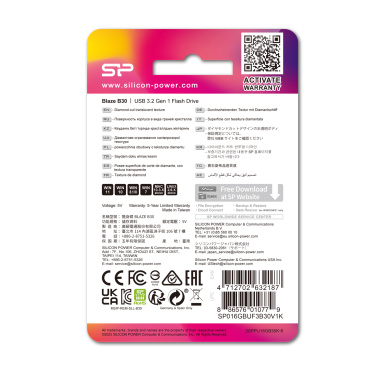 Logo trade business gifts image of: Pendrive Silicon Power Blaze B30 3.1