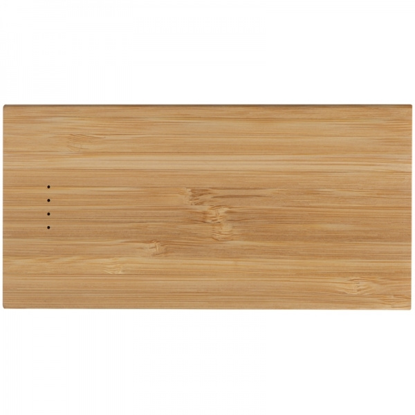 Logo trade corporate gifts image of: Bamboo power bank KATOWICE