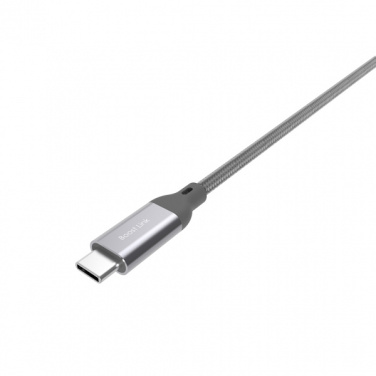 Logo trade advertising product photo of: Nylon data transfer cable LK30 Type - C Quick Charge 3.0