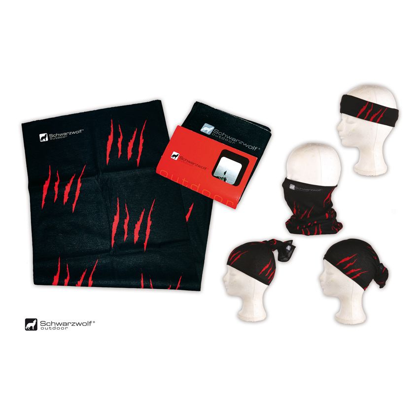 Logo trade promotional products image of: Multifunction bandana BANDANA Schwarzwolf