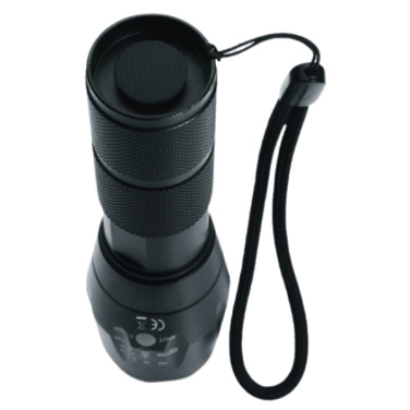 Logotrade corporate gift image of: Flashlight ANTELAO Schwarzwolf