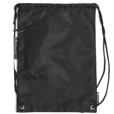 Logo trade promotional products picture of: Drawstring bag NUNAVUT Schwarzwolf