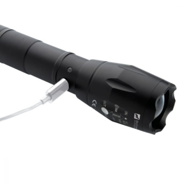 Logotrade advertising products photo of: Flashlight DELGADA Schwarzwolf