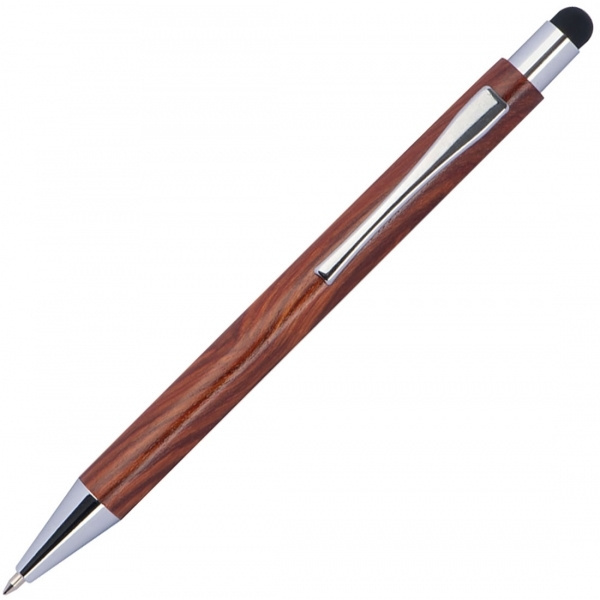 Logo trade promotional gifts picture of: Wooden ballpen BILZEN