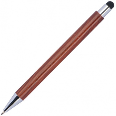 Logo trade promotional gift photo of: Wooden ballpen BILZEN