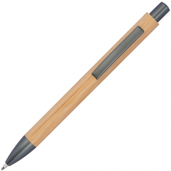 Logo trade promotional merchandise image of: Bamboo ballpen BERINGEN