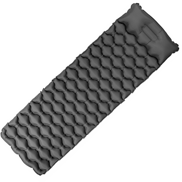 Logo trade business gifts image of: Inflatable mat SAJAMA Schwarzwolf