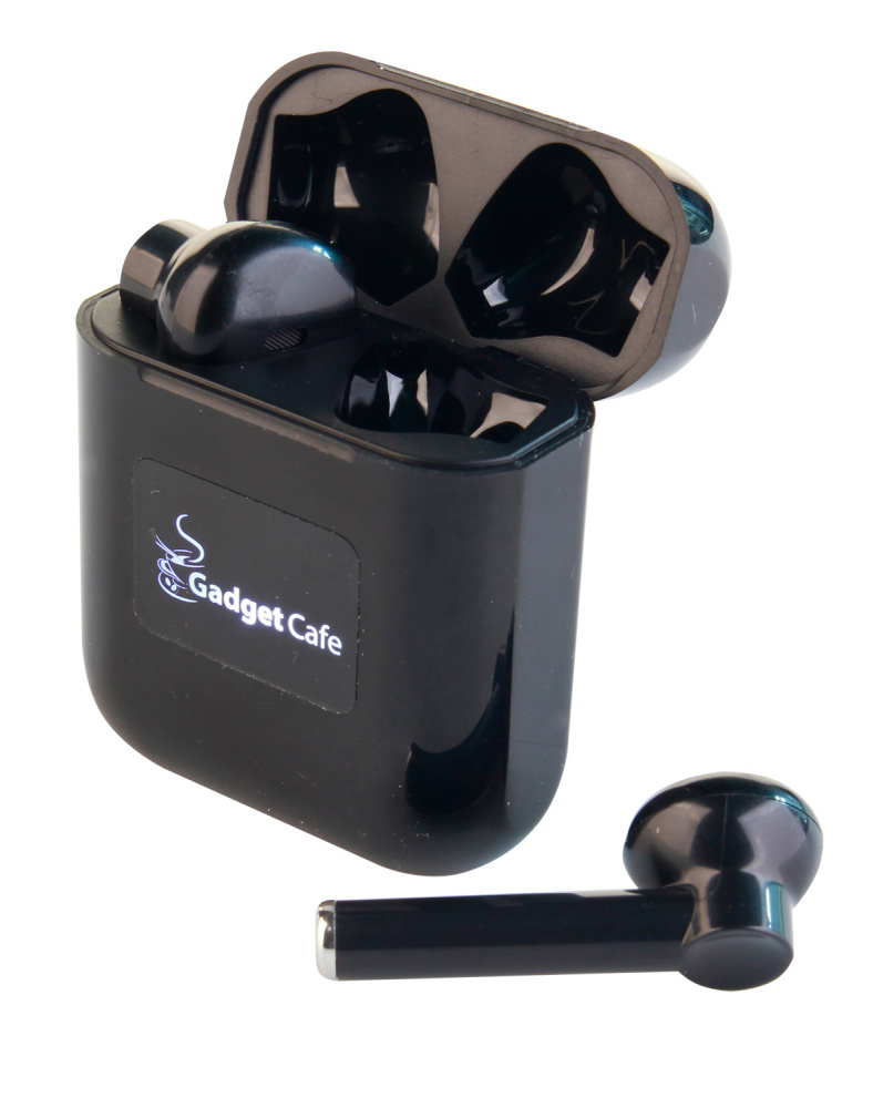 Logotrade promotional gift image of: Wireless earbuds with light up logo