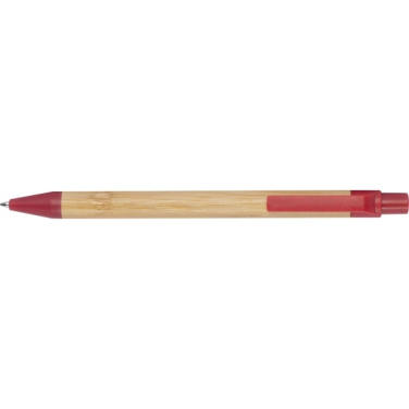 Logo trade promotional gifts picture of: Wheatstraw and bamboo ballpen HALLE