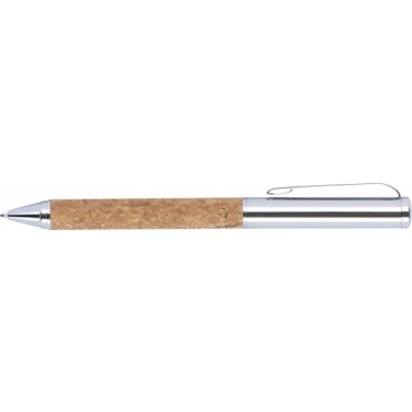 Logotrade promotional merchandise photo of: Twist-ballpen metal and cork LILLEHAMMER