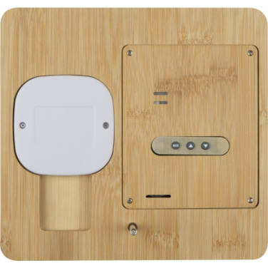 Logotrade business gifts photo of: Bamboo weather station GRANADA