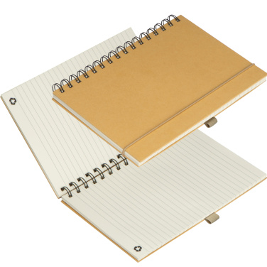 Logo trade promotional merchandise image of: Cardboard notebook SILKEBORG