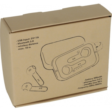 Logo trade corporate gifts image of: Bluetooth earbuds BARCELONA