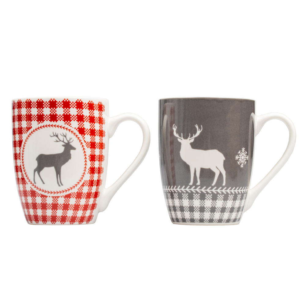 Logo trade promotional giveaway photo of: 2 Xmas mugs ANKARA