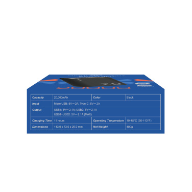 Logo trade corporate gifts picture of: Power bank Silicon Power GS15 20000 mAh