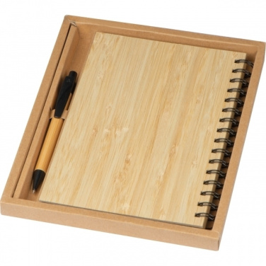 Logo trade promotional merchandise picture of: A5 notebook PISA