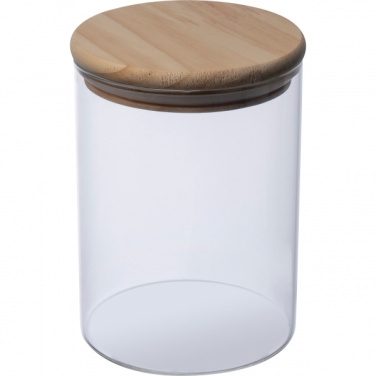 Logo trade promotional giveaways picture of: Pojemnik szklany OSAKA 700 ml
