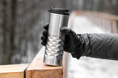 Logo trade promotional item photo of: Thermal stainless steel mug SANTANDER 500 ml