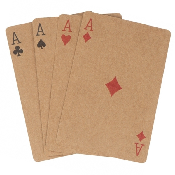 Logo trade promotional items image of: Playing cards NEW CASTLE