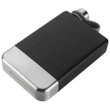 Logotrade advertising products photo of: Hip flask set TAHAT Schwarzwolf