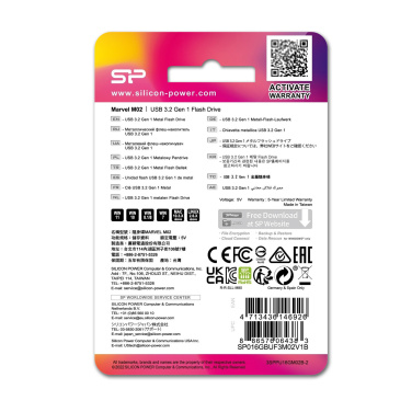 Logotrade promotional products photo of: Pendrive Silicon Power Marvel - M02 3.2 16GB