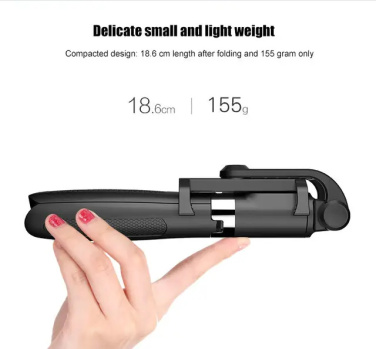 Logo trade promotional items image of: Selfie stick with tripod, K06