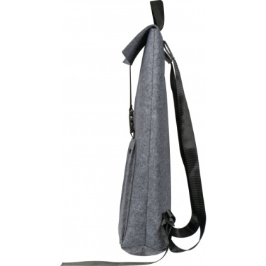 Logo trade promotional items image of: RPET Felt Backpack BIRMINGHAM