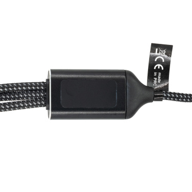 Logo trade promotional giveaway photo of: 3 in 1 cable with elighted logo Pierre Cardin