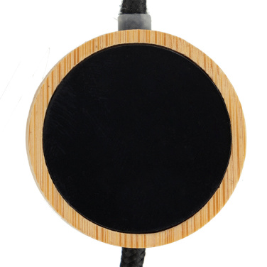 Logotrade advertising product picture of: 4in1 long wooden cable with elighted logo for engraving