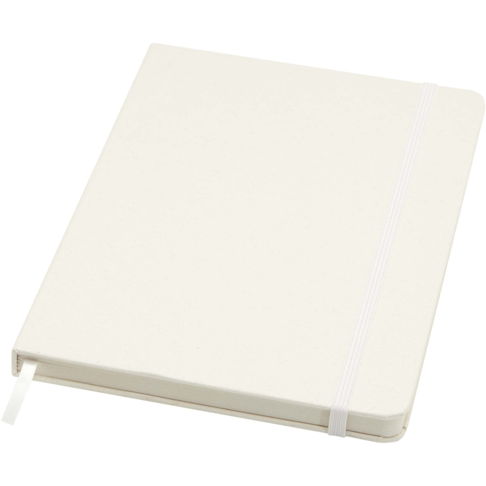 Logo trade advertising product photo of: Bass A5 recycled hard cover notebook with lined pages