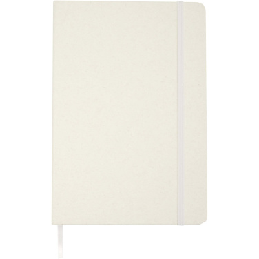 Logo trade promotional gifts image of: Bass A5 recycled hard cover notebook with lined pages
