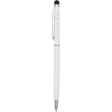 Logo trade promotional giveaway photo of: Ore aluminium ballpoint pen with stylus