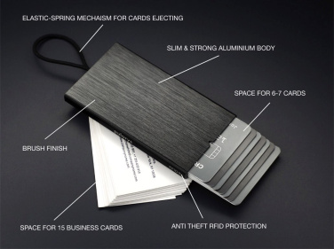Logo trade promotional giveaway photo of: RFID credit and business card holder 126615500