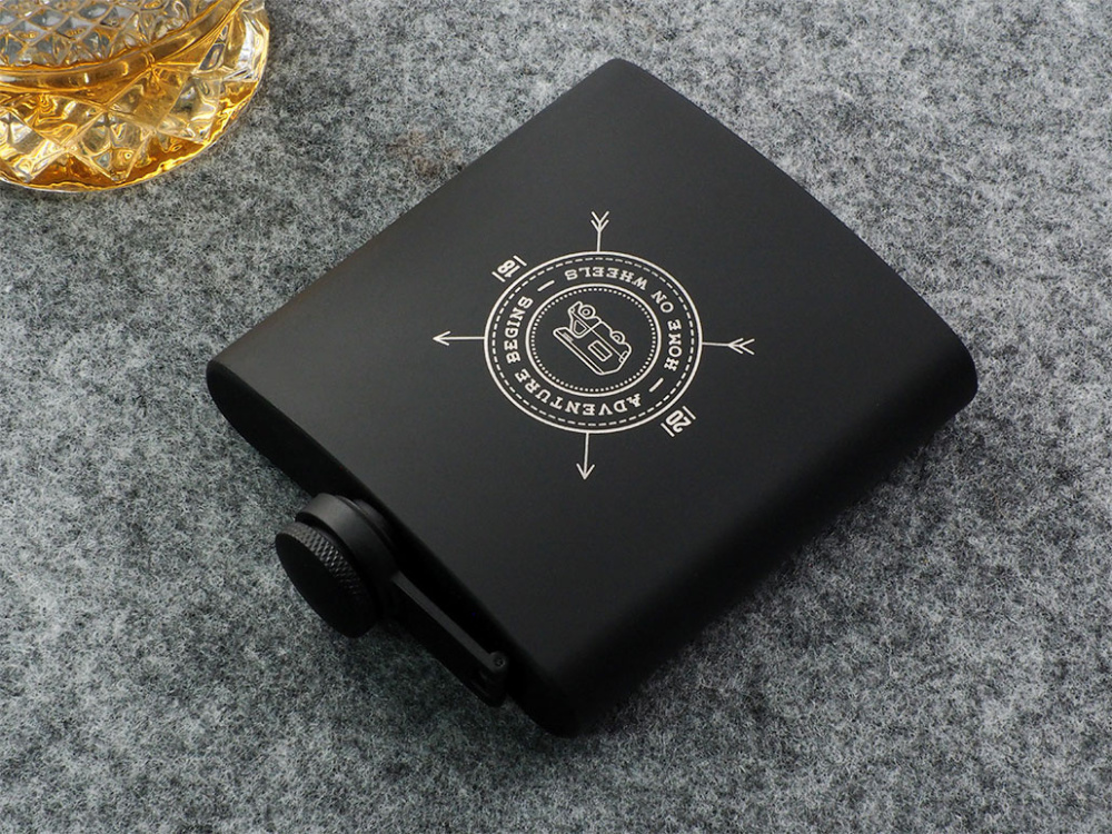 Logo trade promotional merchandise picture of: Hip flask 190203600