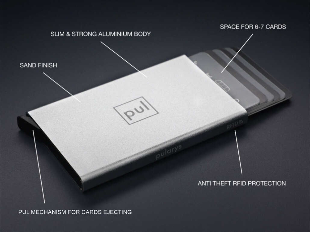 Logo trade promotional giveaway photo of: RFID credit card holder 94410800