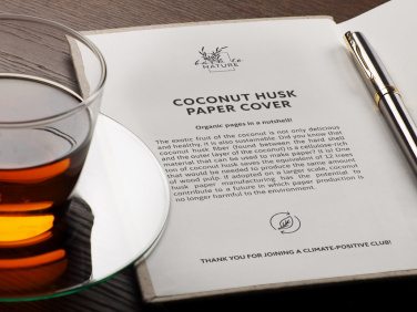 Logotrade advertising product image of: Recycled Coconut Notebook 209734100