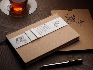Logo trade promotional giveaway photo of: Recycled Coconut Notebook 209734100