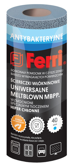 Logotrade promotional giveaway picture of: Super MELTBLOWN non-woven cleaning cloth (roll of 40 leaves) 145021200