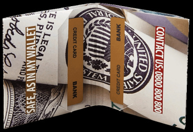 Logo trade promotional giveaways image of: Origami wallet 998117