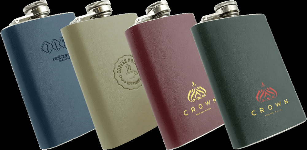 Logo trade advertising products image of: Hip flask 426119