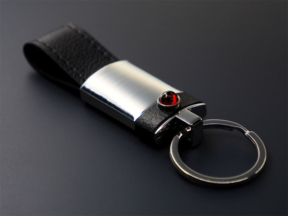 Logo trade promotional merchandise image of: Amber Keyring  1291095