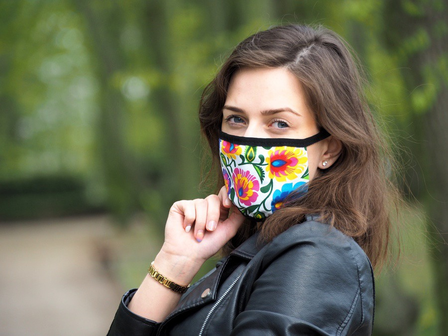 Logo trade promotional products picture of: MARS cotton mask (size M) 1379165