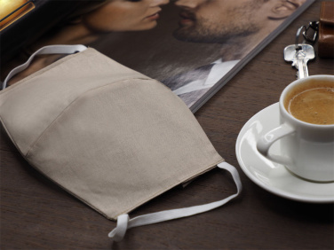 Logotrade corporate gift image of: VENUS PRO cotton face mask with a pocket an HEPA filter 1378165